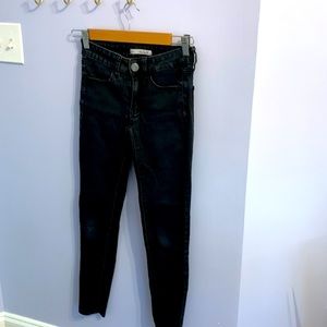 Junior size 0 Black jeggings